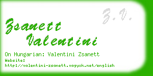 zsanett valentini business card